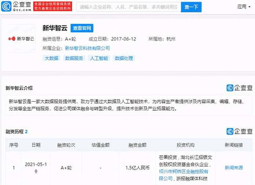 芒果超媒戰略投資新華智云，攜手阿里巴巴布局大數據服務新生態